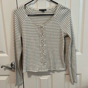 American Eagle Stripe Long Sleeve